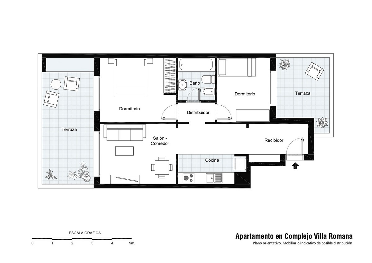 Atico, Complejo “Villa Romana”, 1ª Línea de playa, Urb. Playa Serena Sur