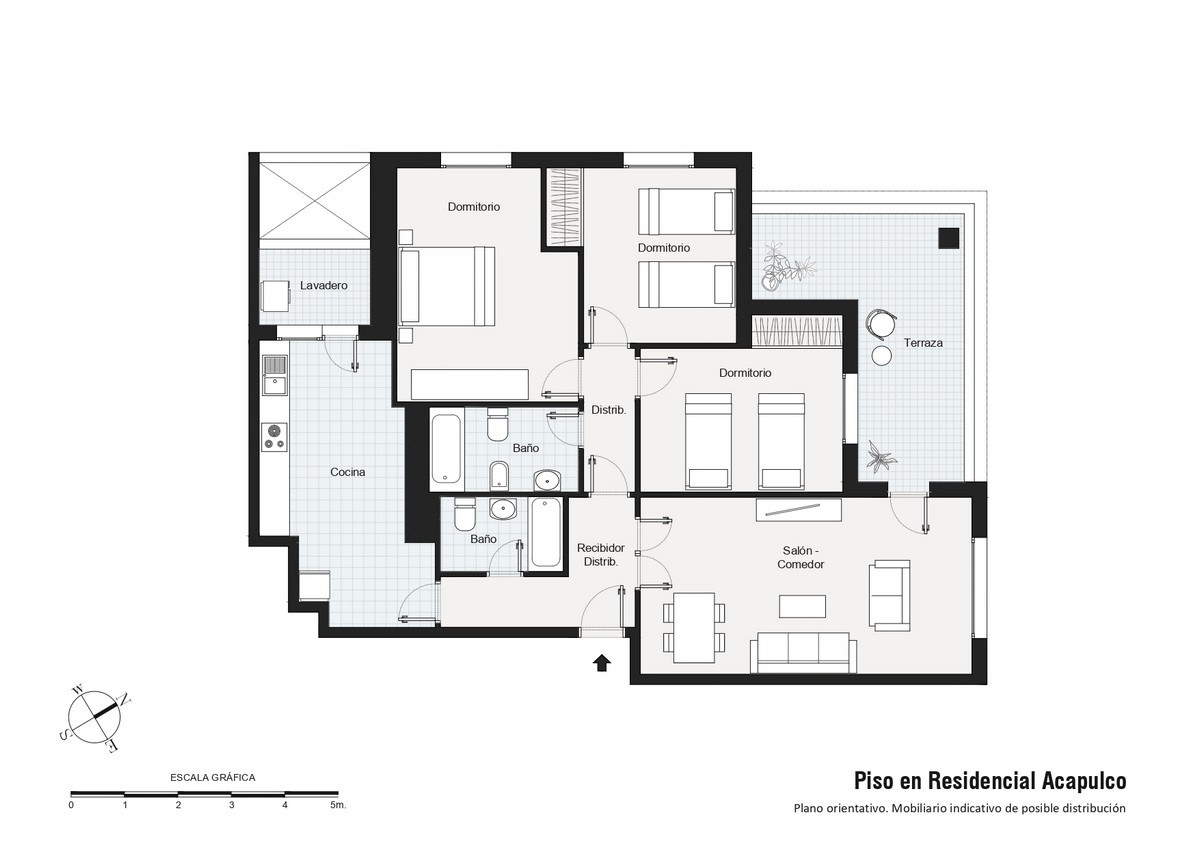 Spacious flat with 3 bedrooms