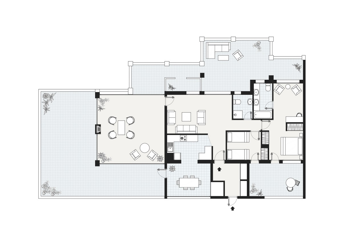 Spectaculaire penthouse en deuxième ligne de plage, Complexe Vereda Golf FII