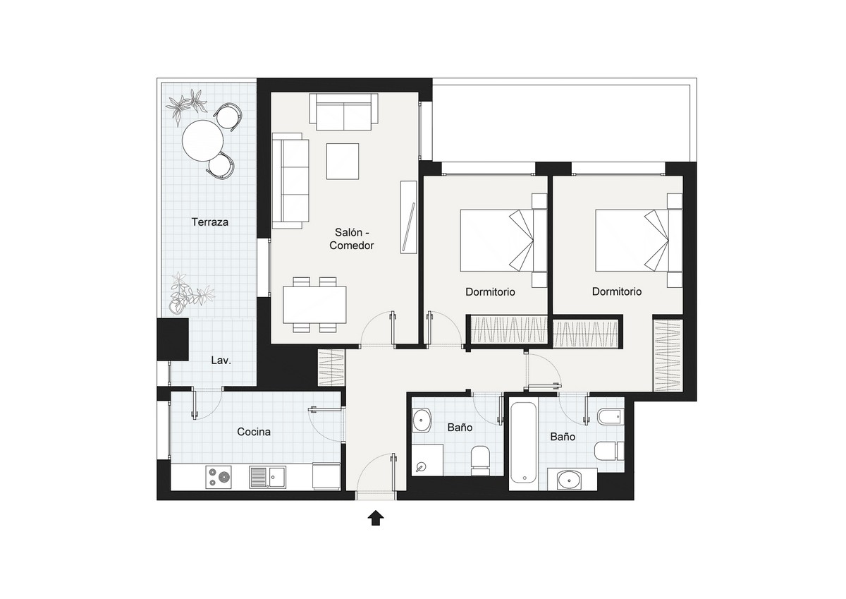 Agua Serena Complex, apartment on the 2nd beach line, Urb.Playa Serena Sur