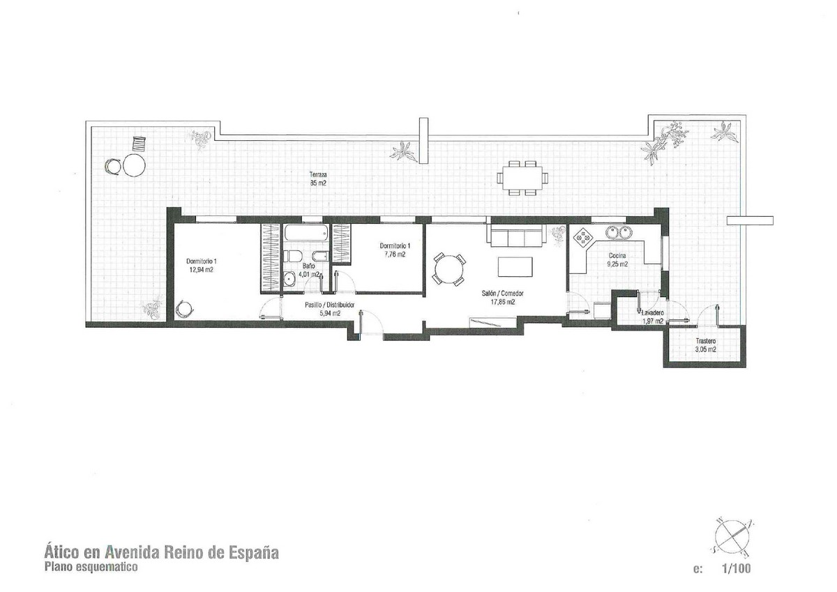 Attique Unique à Las Salinas avec Terrasse de 95 m² et Place de Parking