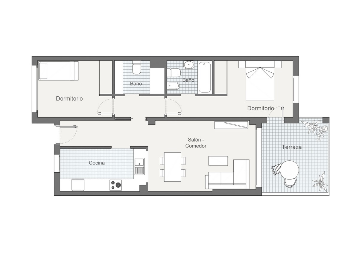 Moderne 2-Schlafzimmer-Wohnung, Wohnanlage Oasis, Playa Serena Sur