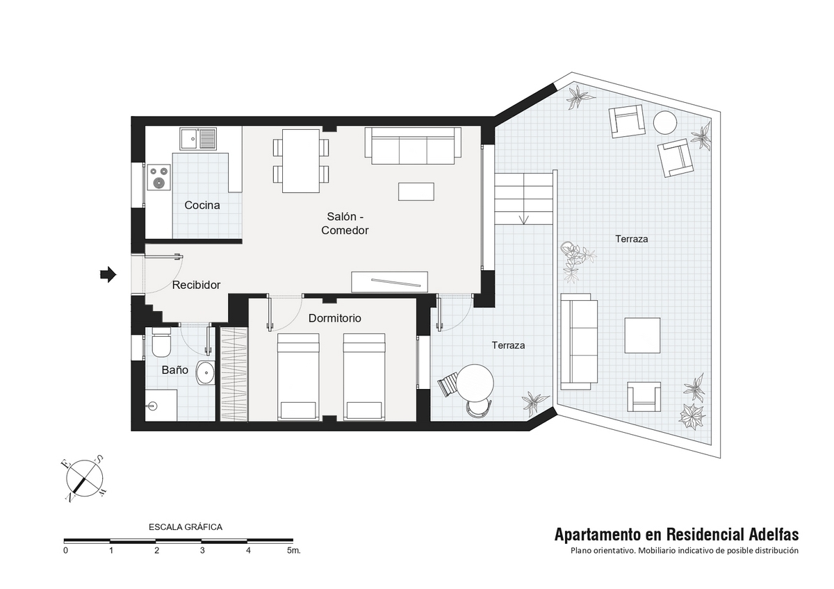Bilocale nel complesso residenziale Las Adelfas